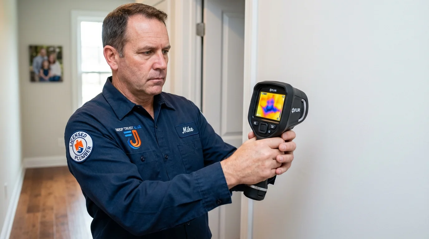 Thermal imaging leak detection by Johns Plumbing LLC in Dillsburg